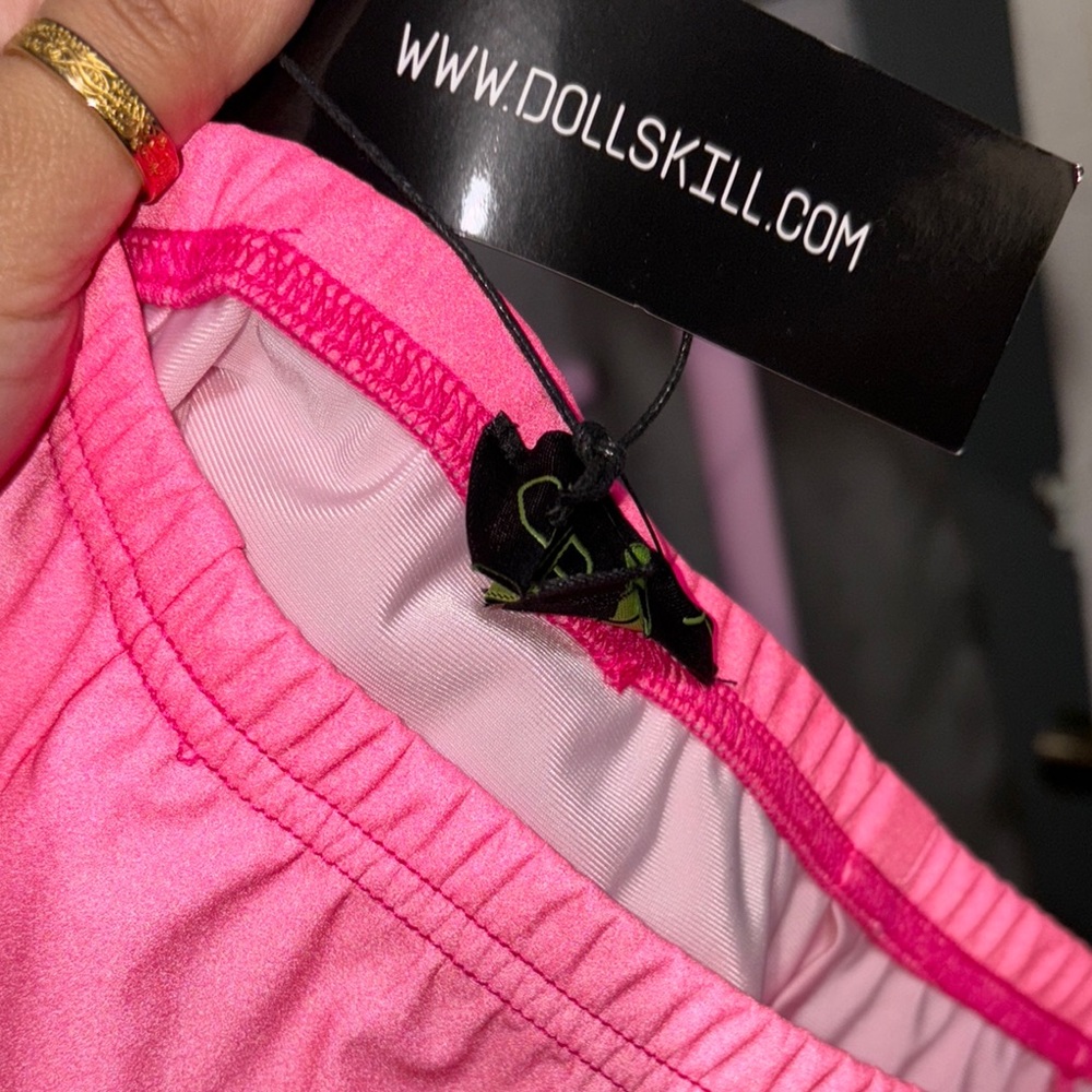 Dolls Kill Hot Pink Mini Skirt Club EXX